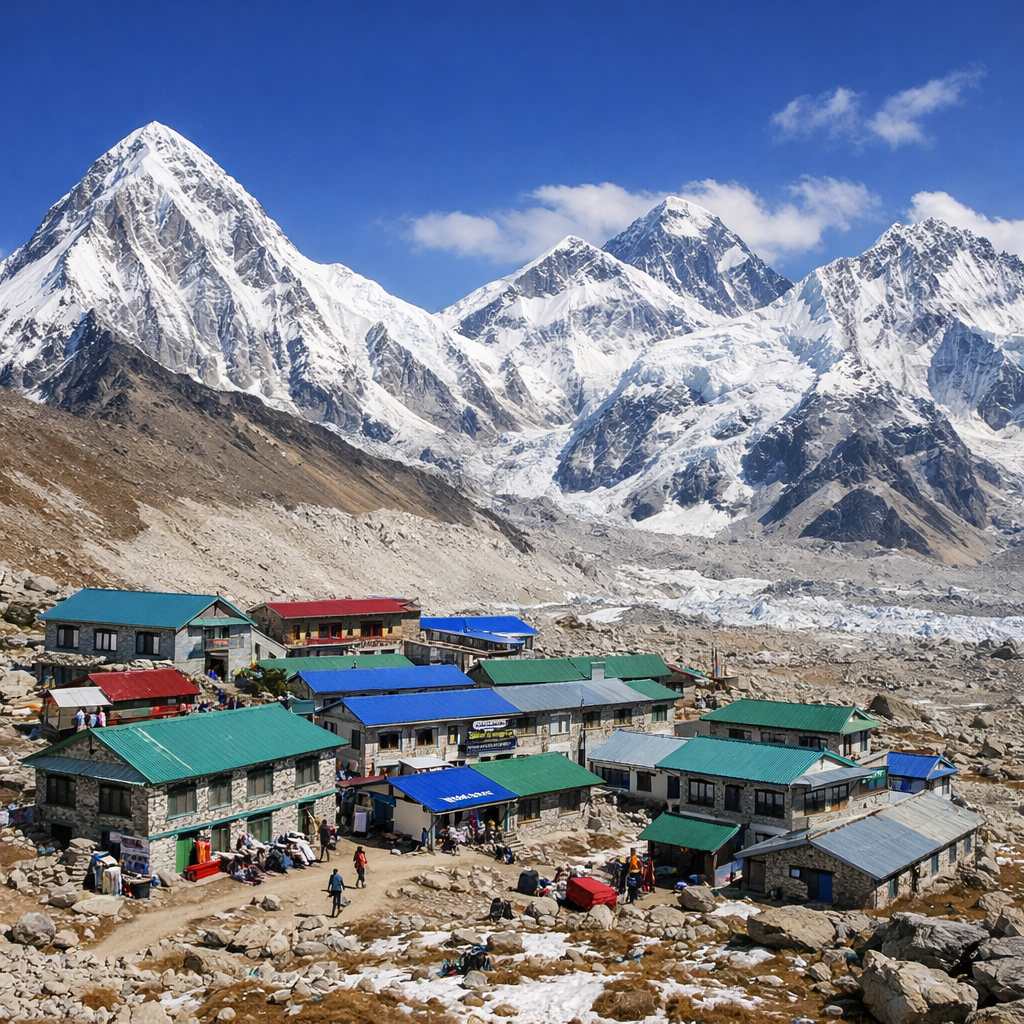 Gorakshep Village Image taken by Guest