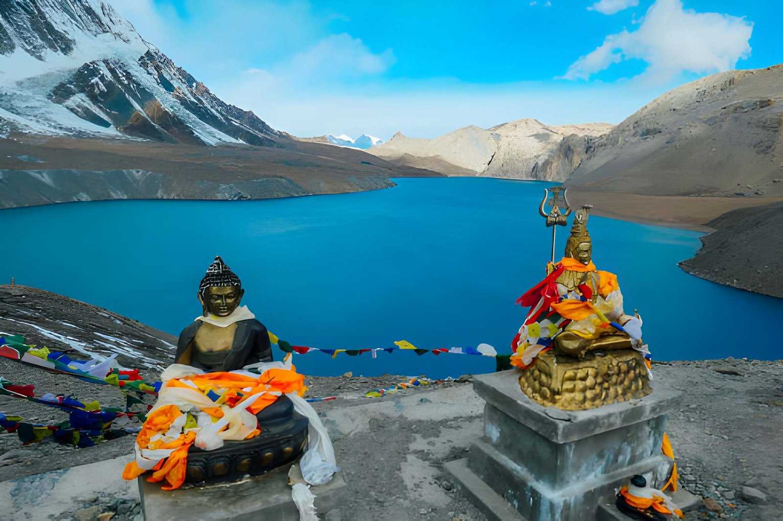 God Statue at Tilicho Lake