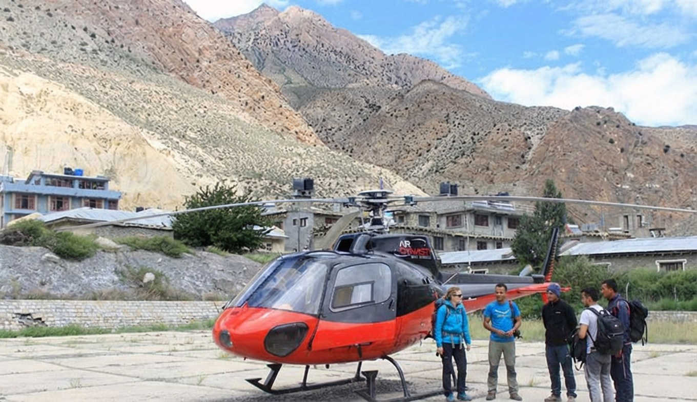 Guest at Muktinath Tour by Everest Helicopter Service