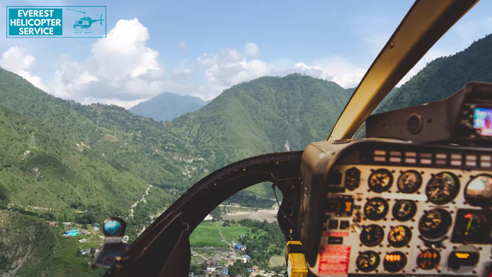 Hilly region seen from helicopter during Halesi Mahadev Darshan Yatra by Helicopter