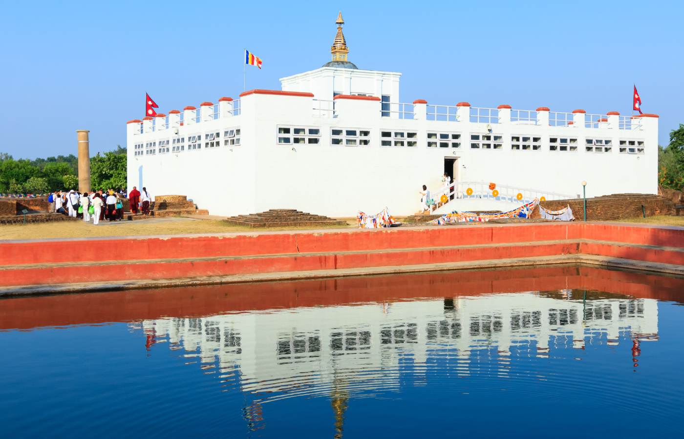 Image of Lumbini Maya Devi Temple during Lumbini Helicopter Tour