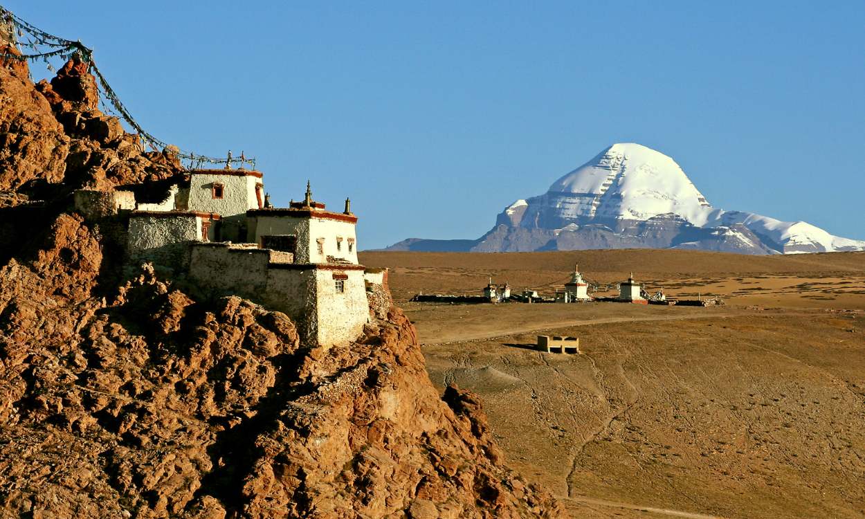 Chiu Gompa and Mt Kailash Image: Kailash Mansarovar Yatra by Helicopter from Kathmandu