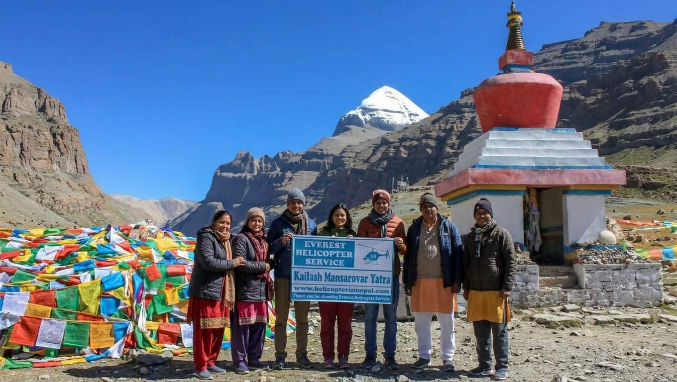 Guest at Yam Dwar during Kailash Mansarovar Helicopter Yatra Tour