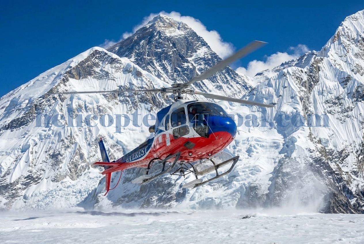 Pheriche to Kathmandu Helicopter Flight