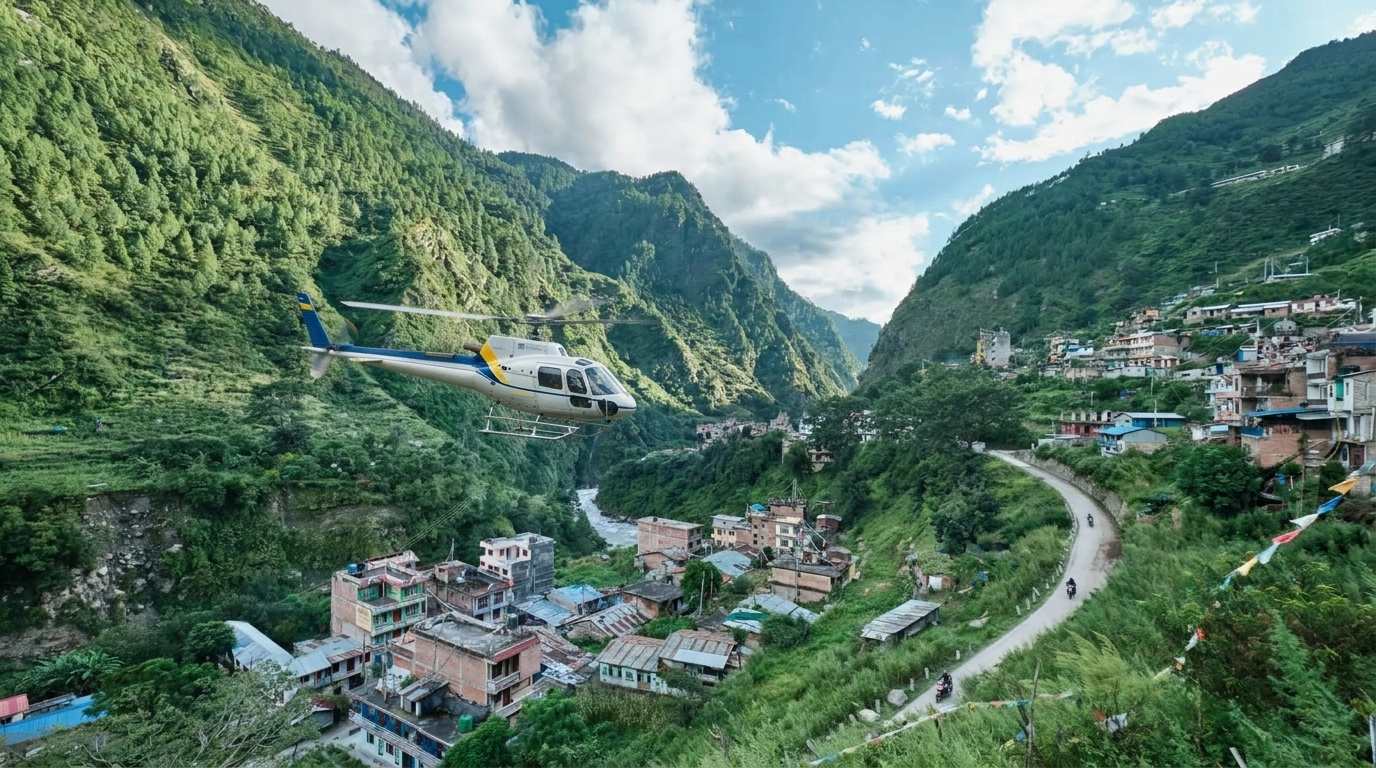 Kathmandu to Kerung Helicopter Flight